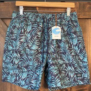 Mens JACK SPADE Leaf Print Swim Short (NWT)